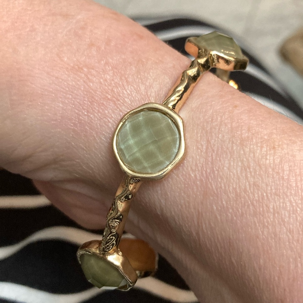 Marilyn Schiff gemstone and gold bracelet